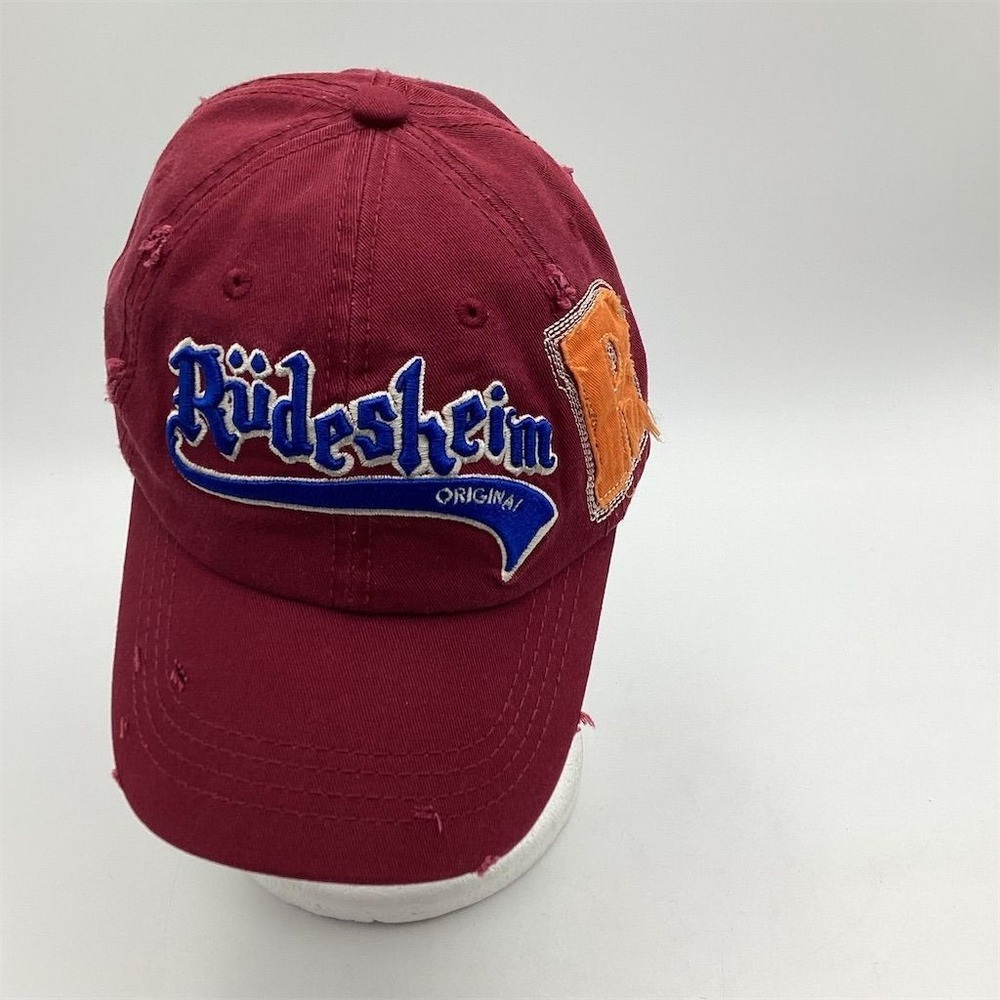 Robin Ruth Rüdesheim Distressed Embroidered Baseball Cap Unisex Adjustable